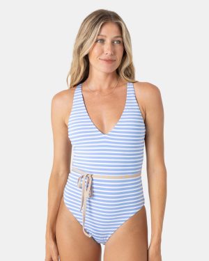 Pacific Coast Highway Reversible Plunge One Piece Swimsuit