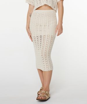 Sea Swirl Crochet Skirt